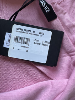 Versace Medusa Print Women's Pink Sweatshirt Jacket Size 38 1016768 NWT $1050