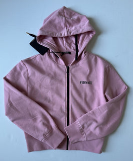 Versace Medusa Print Women's Pink Sweatshirt Jacket Size 38 1016768 NWT $1050