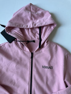 Versace Medusa Print Women's Pink Sweatshirt Jacket Size 38 1016768 NWT $1050