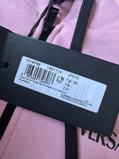 Versace Medusa Print Women's Pink Sweatshirt Jacket Size 36 1016768 NWT $1050