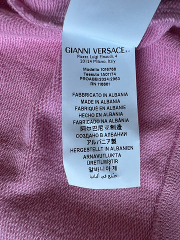 Versace Medusa Print Women's Pink Sweatshirt Jacket Size 40 1016768 NWT $1050
