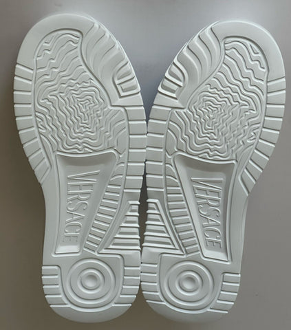 Versace Greca Leather Low Top White Sneakers 14 US (47) 1008124 Italy NWT $775