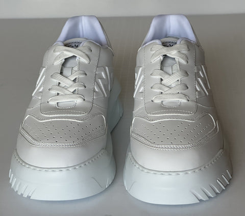 Versace Greca Leather Low Top White Sneakers 14 US (47) 1008124 Italy NWT $775