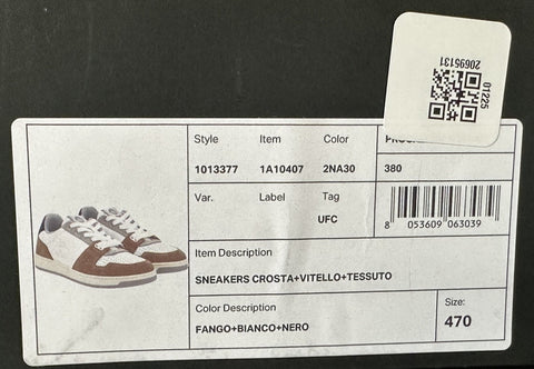 Versace Medusa Men’s Suede Leather Multicolor Sneakers 14 US (47) 1013377 IT NIB