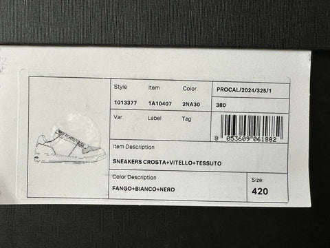 Versace Medusa Men’s Suede Leather Multicolor Sneakers 9 US (42) 1013377 IT NIB