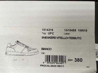 Versace Women’s Medusa White Leather Sneakers 8 US (38 Euro) 1014316 NIB $700