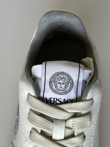 Versace Women’s Medusa White Leather Sneakers 8 US (38 Euro) 1014316 NIB $700