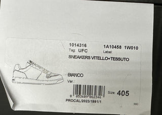 Versace Women’s Medusa White Leather Sneakers 10.5 US (40.5 Eu) 1014316 NIB $700