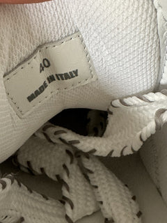 Versace Odissea Men’s Leather White/Gray Sneakers 7 US (40) 1015437 IT NIB $950