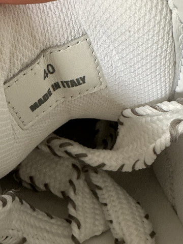 Versace Odissea Men’s Leather White/Gray Sneakers 7 US (40) 1015437 IT NIB $950