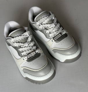 Versace Odissea Men’s Leather White/Gray Sneakers 7 US (40) 1015437 IT NIB $950