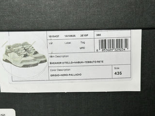 Versace Odissea Mens Leather White/Gray Sneakers 10.5 US (43.5) 1015437 NIB $950