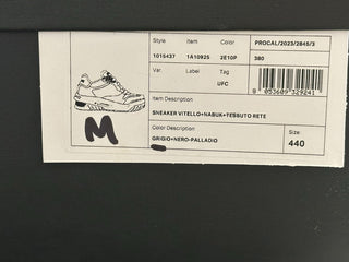 Versace Odissea Mens Leather White/Gray Sneakers 11 US (44) 1015437 NIB $950