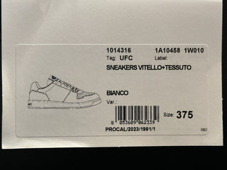 Versace Women’s Medusa White Leather Sneakers 7.5 US (37.5 Eu) 1014316 NIB $700