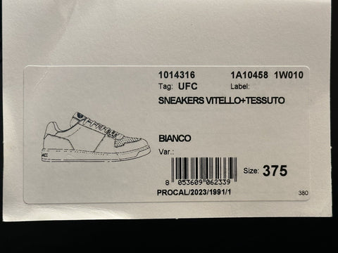 Versace Women’s Medusa White Leather Sneakers 7.5 US (37.5 Eu) 1014316 NIB $700