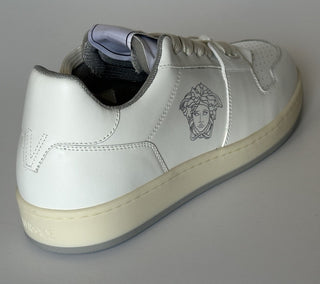 Versace Women’s Medusa White Leather Sneakers 7.5 US (37.5 Eu) 1014316 NIB $700