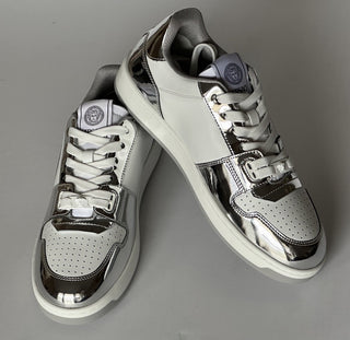 Versace Medusa Men’s Leather White/Silver Sneakers 11 US (44) 1013377 NIB $700