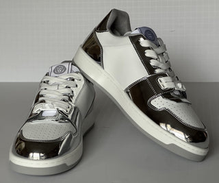 Versace Medusa Men’s Leather White/Silver Sneakers 11 US (44) 1013377 NIB $700