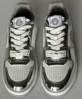 Versace Medusa Men’s Leather White/Silver Sneakers 11 US (44) 1013377 NIB $700