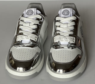 Versace Medusa Men’s Leather White/Silver Sneakers 11 US (44) 1013377 NIB $700