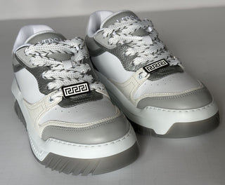 Versace Odissea Men’s Leather White/Gray Sneakers 8 US (41) 1015437 IT NIB $950