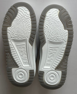 Versace Odissea Mens Leather White/Gray Sneakers 10 US (43) 1015437 IT NIB $950