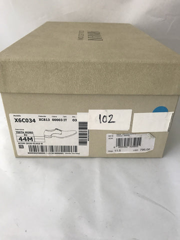 Armani Collezioni Leather Men’s Shoes Brown 12.5 US 45.5 Eu Italy NIB $795