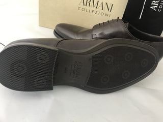 Armani Collezioni Leather Men’s Shoes Brown 12.5 US 45.5 Eu Italy NIB $795