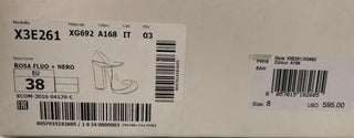 Emporio Armani Women's High Heel Suede Pink Dress Shoes 8 US X3E261 IT NIB $595