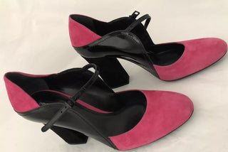 Emporio Armani Women's High Heel Suede Pink Dress Shoes 8 US X3E261 IT NIB $595