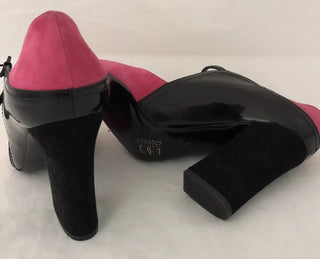 Emporio Armani Women's High Heel Suede Pink Dress Shoes 8 US X3E261 IT NIB $595