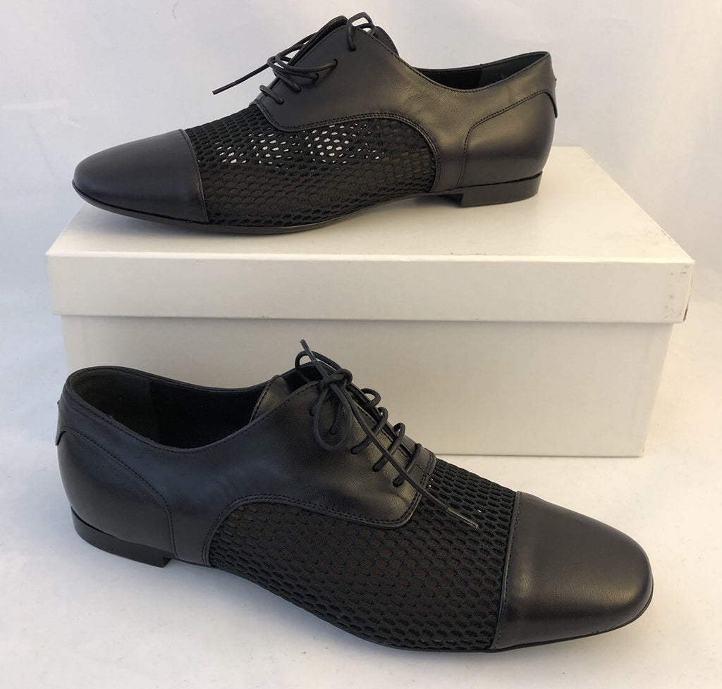 Emporio Armani Leather Women's Black Summer Flats 7 US X3C117 NIB $525