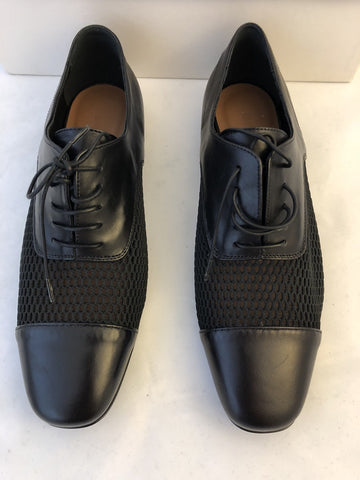 Emporio Armani Leather Women's Black Summer Flats 7 US X3C117 NIB $525