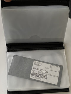 Baldinini Mens Card Holder Wallet Leather Black P57VITE00 Italy NIB