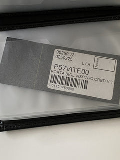 Baldinini Mens Card Holder Wallet Leather Black P57VITE00 Italy NIB
