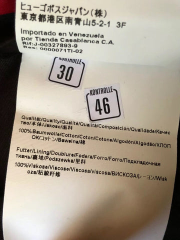 Boss Hugo Boss C-Genesis Mens Wool Dark Blue Dress Pants Size 38R US NWT $225