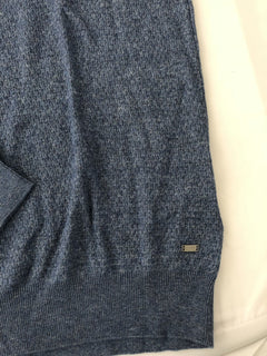 BOSS Hugo Boss Udrano Men's V-Neck Bright Blue Sweater 2XL Cotton NWT $185