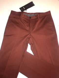 Boss Hugo Boss 1-Glenden Modern Mens Dark Red Dress Pants Size 36 US NWT $295