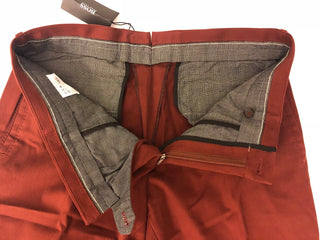 Boss Hugo Boss 1-Glenden Modern Mens Dark Red Dress Pants Size 36 US NWT $295