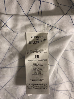 Emporio Armani Cotton White Dress Shirt Size 39 Eu Z1CF2T NWT $395