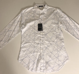 Emporio Armani Cotton White Dress Shirt Size 39 Eu Z1CF2T NWT $395