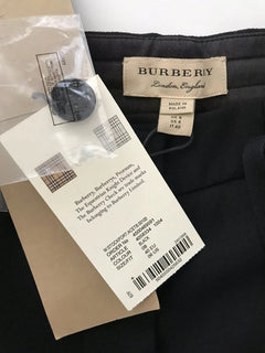 Burberry London Women's Wool Casual Black Pants Size 6 US (40 EU) NWT 550