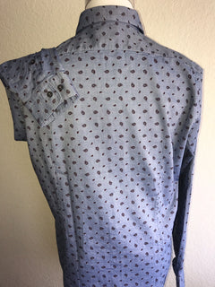 Hugo Boss Lucas Mens Regular Fit Cotton Blue Dress Shirt Size S NWT $148