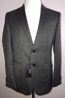 Boss Hugo Boss Grand Silk / Wool  Dark Gray Sport Coat Jacket 38R US NWT $695