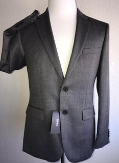 Boss Hugo Boss Grand Silk / Wool  Dark Gray Sport Coat Jacket 38R US NWT $695