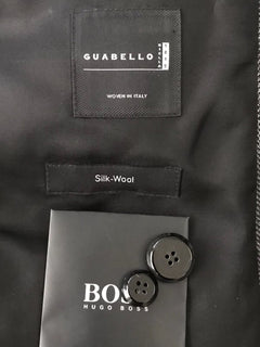 Boss Hugo Boss Grand Silk / Wool  Dark Gray Sport Coat Jacket 38R US NWT $695