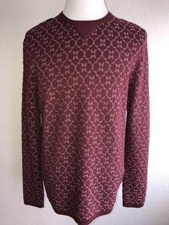 Giorgio Armani  Knitwear Burgundy Long Sleeves Sweater 56 EU 3YSM19 NWT $1895
