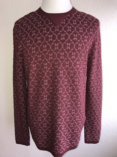 Giorgio Armani  Knitwear Burgundy Long Sleeves Sweater 58 EU 3YSM19 NWT $1895