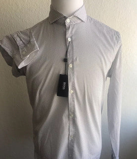Hugo Boss Mens Regular Fit Dress Shirt Large Lennie_2 NWT $165