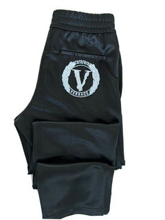 Versace Men's Black Tailor Fit Activewear Pants L Made in Italy A88117 NWT $875